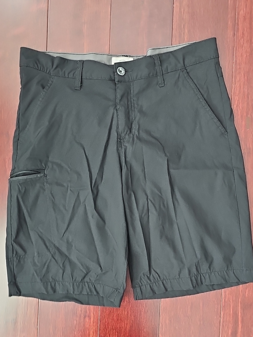 Weatherproof Black Hybrid Travel Shorts